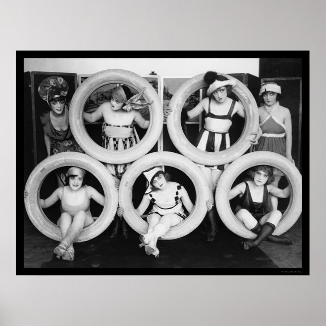 Póster Mack Sennett Bathing Beauties 1922 (Frente)