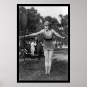 Poster Mack Sennett que banha a beleza 1915