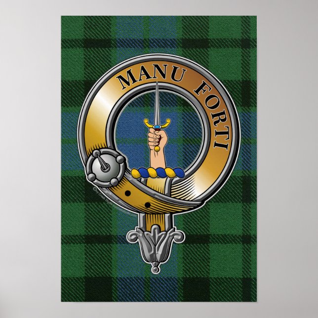 Poster MacKay Tartan e Crachá (Frente)