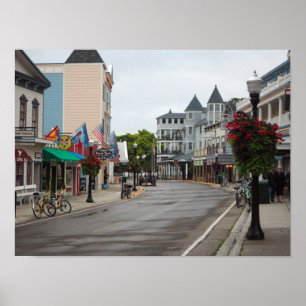 Poster Mackinac Island Main Street