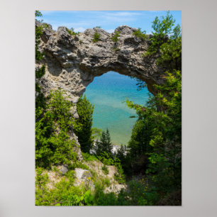 Póster Mackinacs Arch Rock