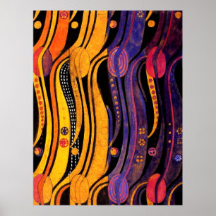 Póster Mackintosh: Tulipas Design