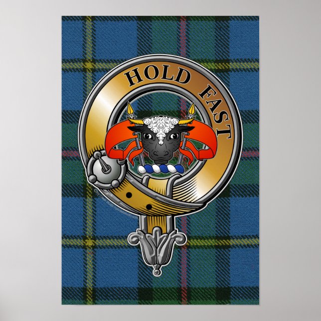 Poster MacLeod Tartan e Crachá (Frente)