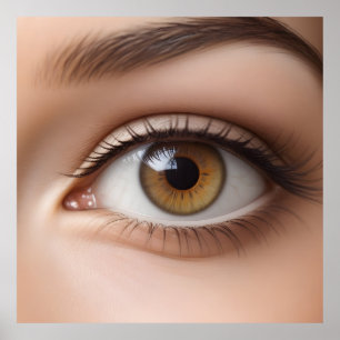 Poster Macro de olho feminino