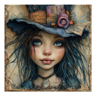 Póster Mad Hatter: Curiosas Capturas de Couro