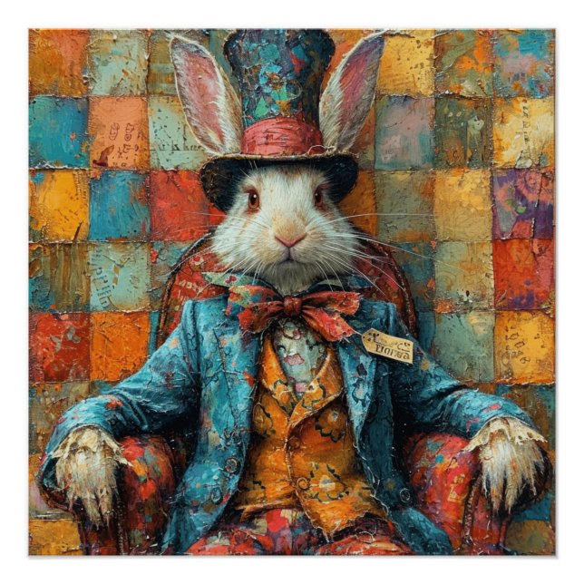Póster Mad Hatter: Quirky Wonderland Wonders (Frente)