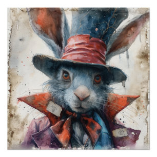 Póster Mad Hatter: Visto Wonderland Whimsy