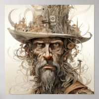 Mad Hatter's Whimsy: Retrato do chapéu excêntrico