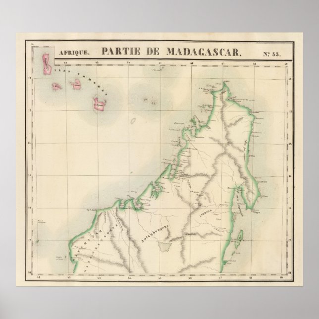 Póster Madagáscar África 55 (Frente)