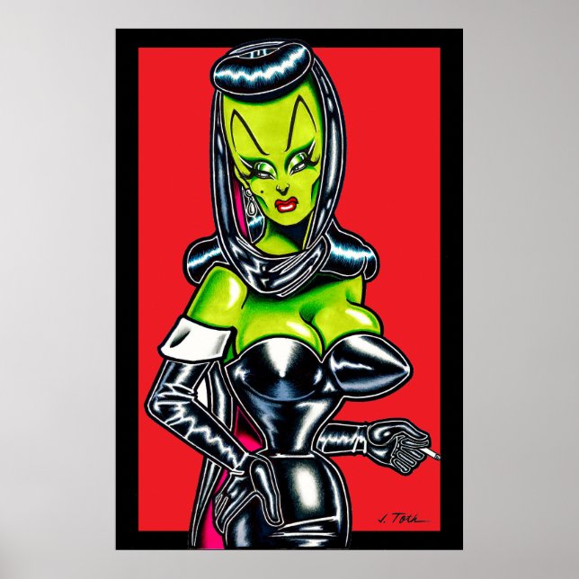 Poster Madam Mars™/Glamour Encapuzada (Frente)