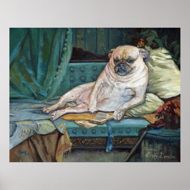 Poster Madame Buffy Dumplin no Retrato de Pet Boudoir (Frente)
