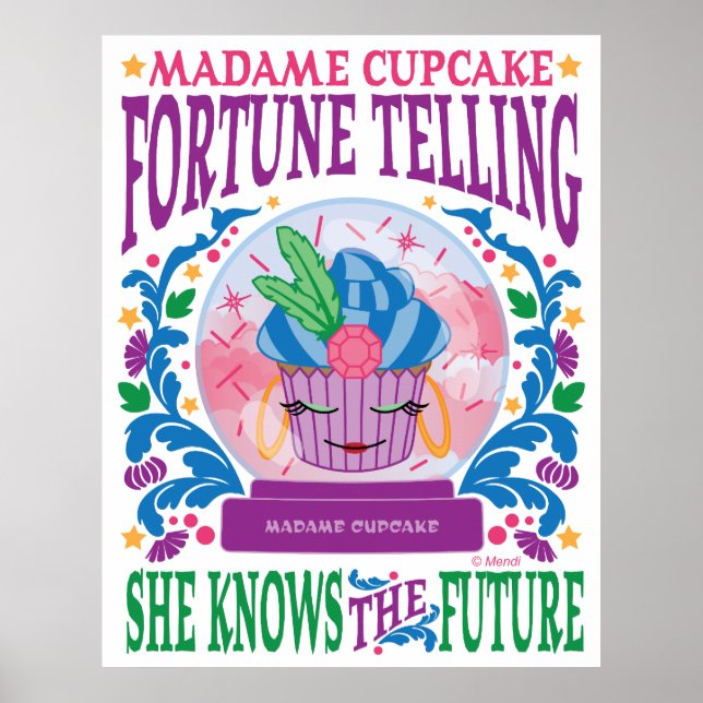 Poster Madame Cupcake Fortune Contando (Frente)