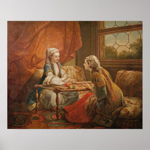 Póster Madame de Pompadour no papel do fortuneteller