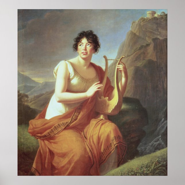 Póster Madame de Stael como Corinne, 1809 (Frente)