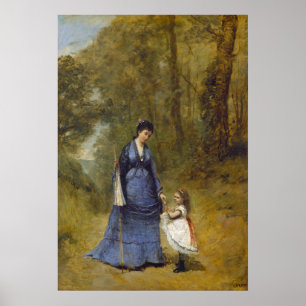 Poster Madame Stumpf - Jean-Baptiste - Corot Fine Art