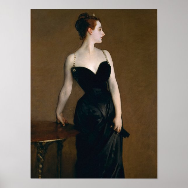 Poster Madame X por John Singer Sargent (Frente)
