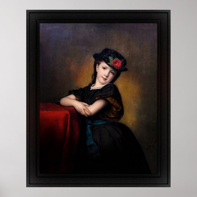 Poster Mädchenporträt por Samuel Baruch Ludwig Halle (Frente)