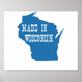 Póster Made In Wisconsin