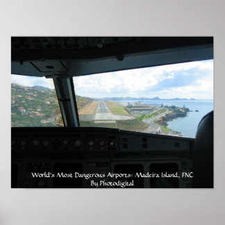 Póster Madeira Island, World's Most Dangerous Airports...