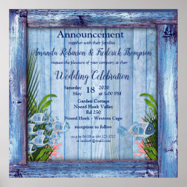 Poster Madeira Marinho, peixe, coral-rosa