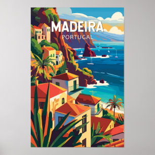 Poster Madeira Portugal Viagem Arte Vintage