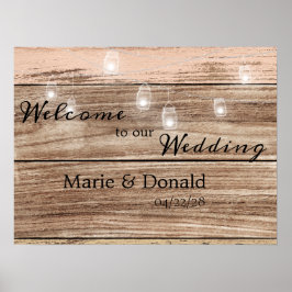 Poster Madeira rosa russa e candeeiros