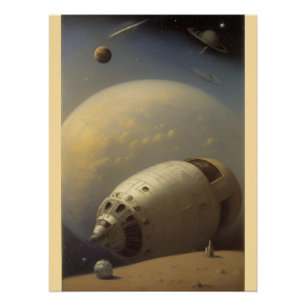 Póster Madeira Tapeçada Por Muro