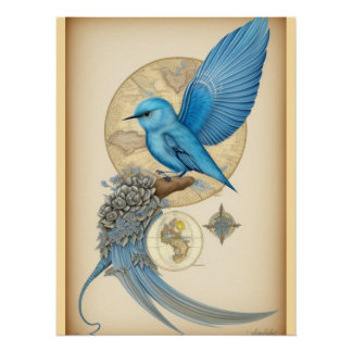 Póster Madeira Tapeçada Por Muro