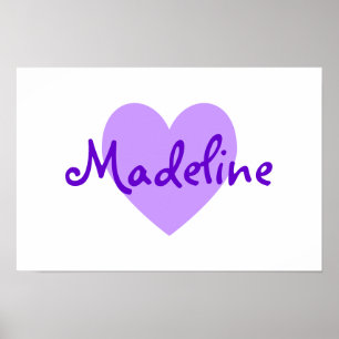 Póster Madeline em Roxo