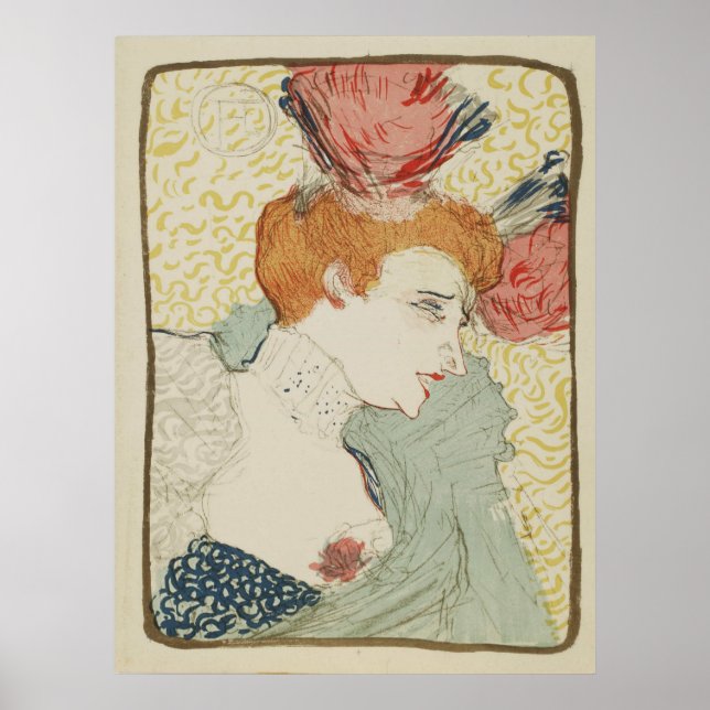 Poster Mademoiselle Marcelle Lender por Toulouse Lautrec (Frente)