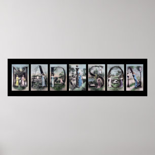 Póster MADISON - Alphabet - Letra name Art