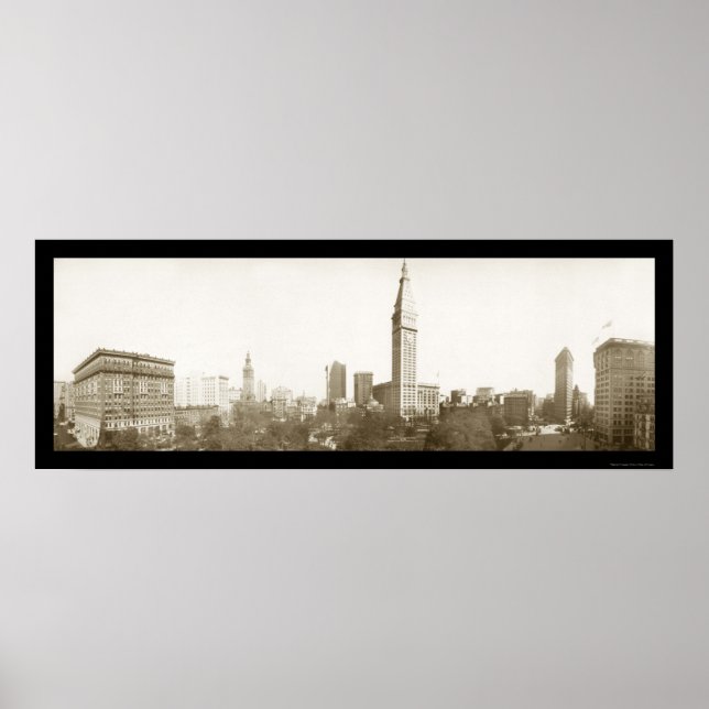 Póster Madison Square, Foto NYC 1910 (Frente)
