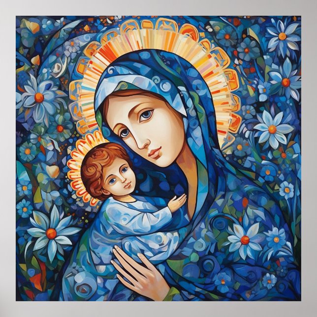Poster Madona das Flores (Frente)