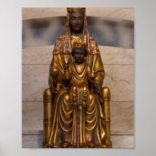 Poster Madona de Montserrat Black Madonna Virgem Maria