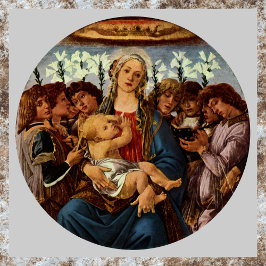 Poster Madona e Menino com Oito Anjos por Botticelli