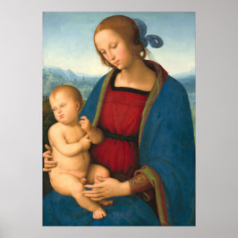 Poster Madona e Menino, Pietro Perugino Cartaz de Arte Fi