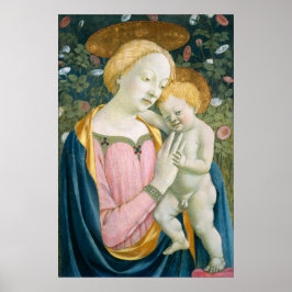 Poster Madona Menino - Domenico Veneziano Cartaz de Arte