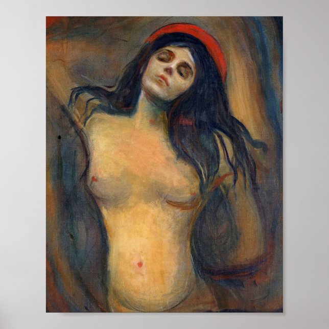Poster Madonna 1894 Por Edvard Munch (Frente)