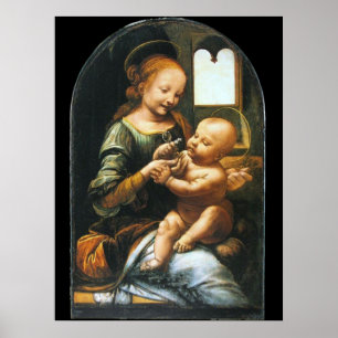 Poster Madonna Benois de Leonardo da Vinci