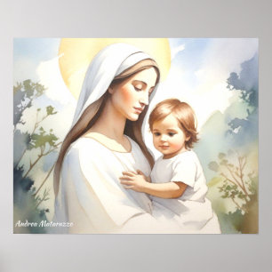 Poster Madonna com Child Jesus