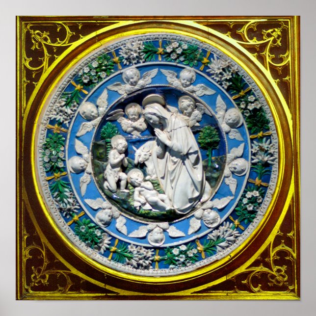 PÓSTER MADONNA COM CRIANÇAS E ÂNGULOS (Frente)