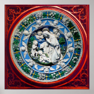 POSTER MADONNA COM CRIANÇAS E ÂNGULOS