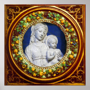 PÓSTER MADONNA COM RENAISSÂNCIA INFANTIL