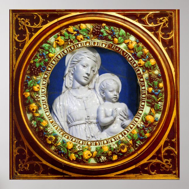 PÓSTER MADONNA COM RENAISSÂNCIA INFANTIL (Frente)