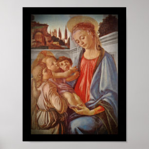 Poster Madonna Cristo Child and Angels