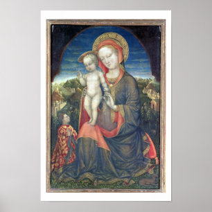 Póster Madonna da humildade adored por Leonello d'Este