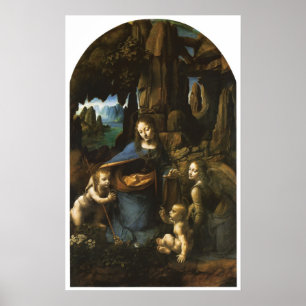 Poster Madonna das rochas II, Leonardo da Vinci, 1483