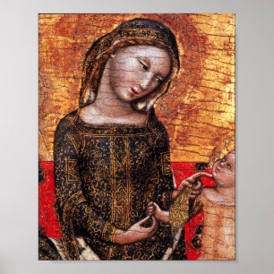 Póster MADONNA DE Detalhes DE HUMILIDADE