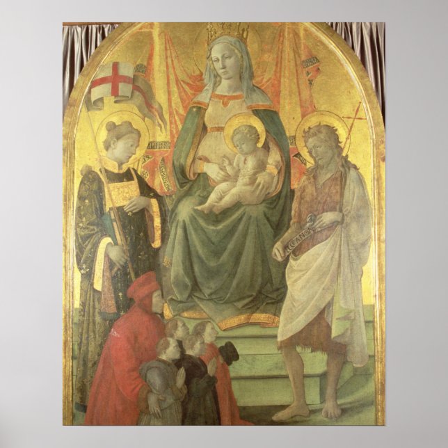 Poster Madonna del Ceppo, 1453 (e detalhe 62016) (Frente)