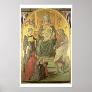 Póster Madonna del Ceppo, 1453 (e detalhe 62016)